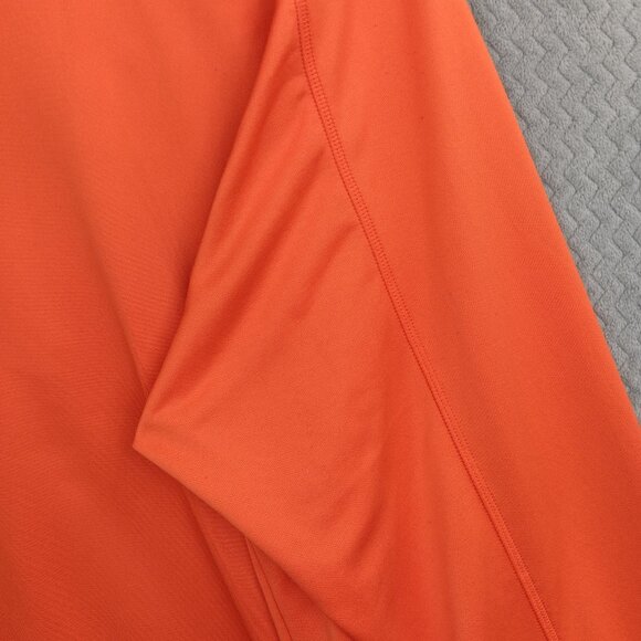 ASHWORTH Men's 1/4 Zip Mock Neck Pullover Sweatshirt Size XXL Orange Golf - Picture 10 of 11